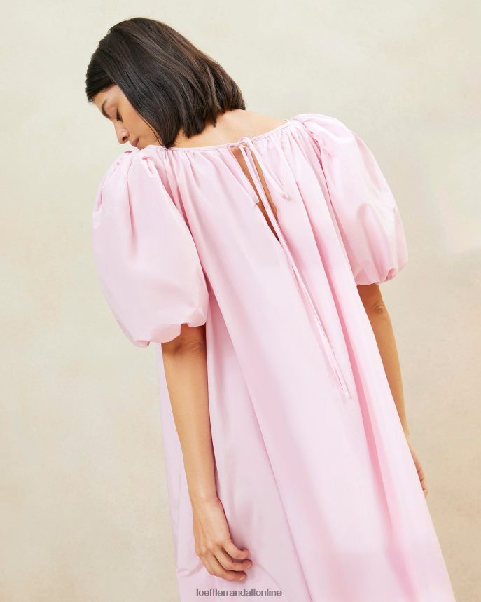 Loeffler Randall mimi ružové oversized šaty s naberaným rukávom jemne ružová ženy oblečenie PT864D183