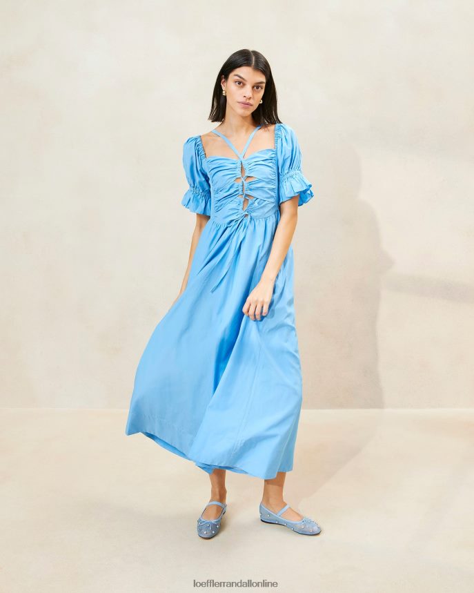 Loeffler Randall yael naberané živôtikové šaty chrpa ženy oblečenie PT864D193