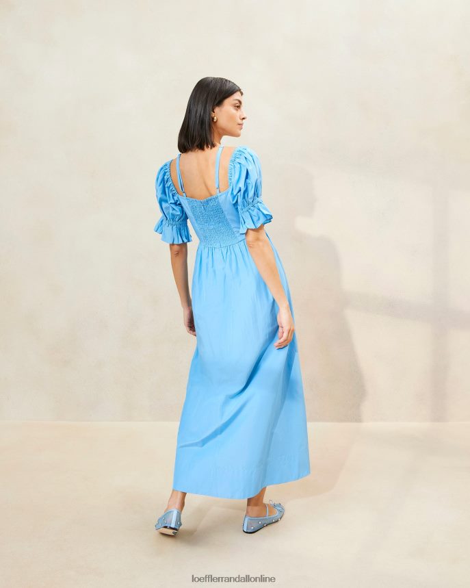 Loeffler Randall yael naberané živôtikové šaty chrpa ženy oblečenie PT864D193