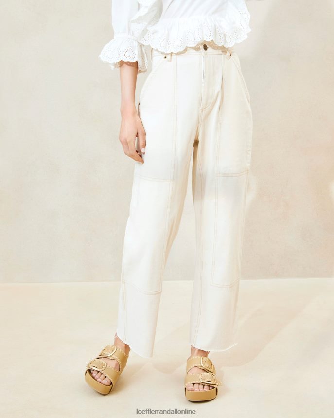 Loeffler Randall roy carpenter nohavice krém ženy oblečenie PT864D215