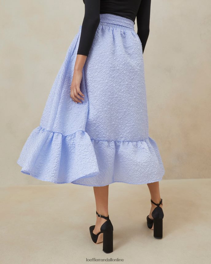 Loeffler Randall carrie volániková kruhová sukňa Modrá ženy oblečenie PT864D249