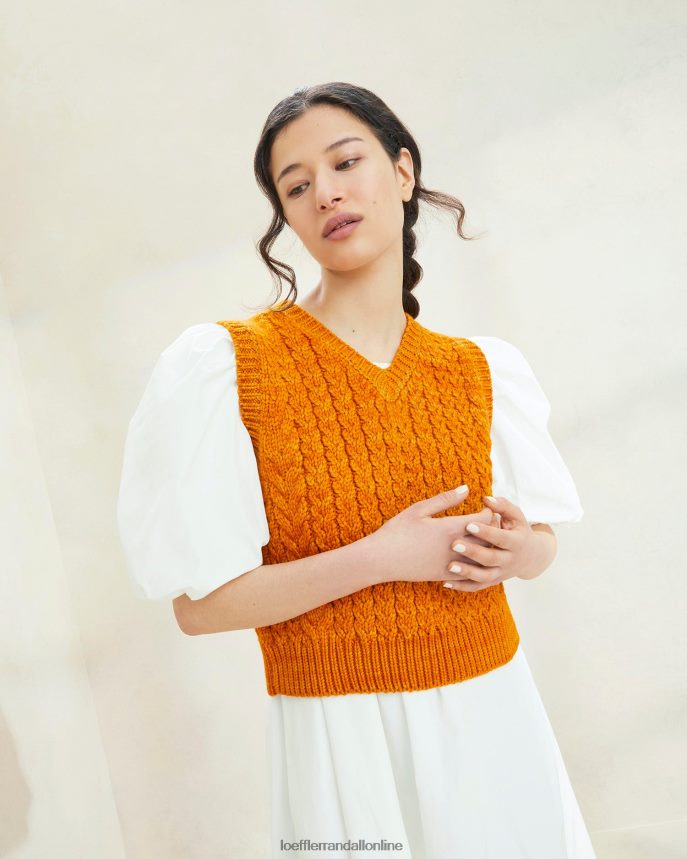 Loeffler Randall ružová mohutná svetrová vesta západ slnka ženy oblečenie PT864D256