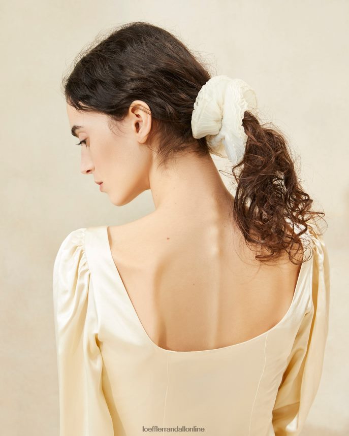 Loeffler Randall emmy skladaná vrstva scrunchie perla ženy príslušenstvo PT864D161