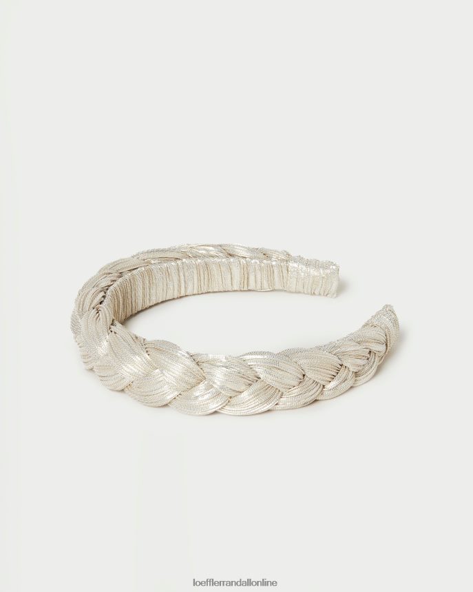 Loeffler Randall lila zapletená čelenka platina ženy príslušenstvo PT864D140
