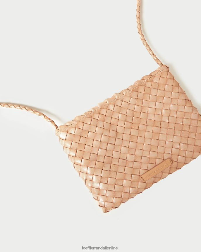 Loeffler Randall marison tkaná crossbody púštny piesok ženy tašky PT864D325