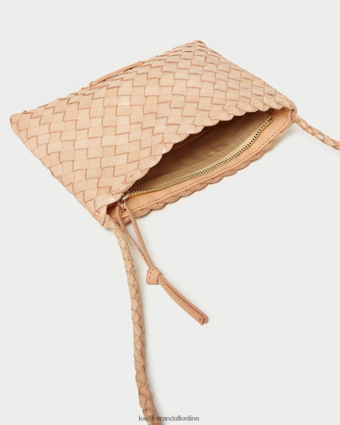 Loeffler Randall marison tkaná crossbody púštny piesok ženy tašky PT864D325
