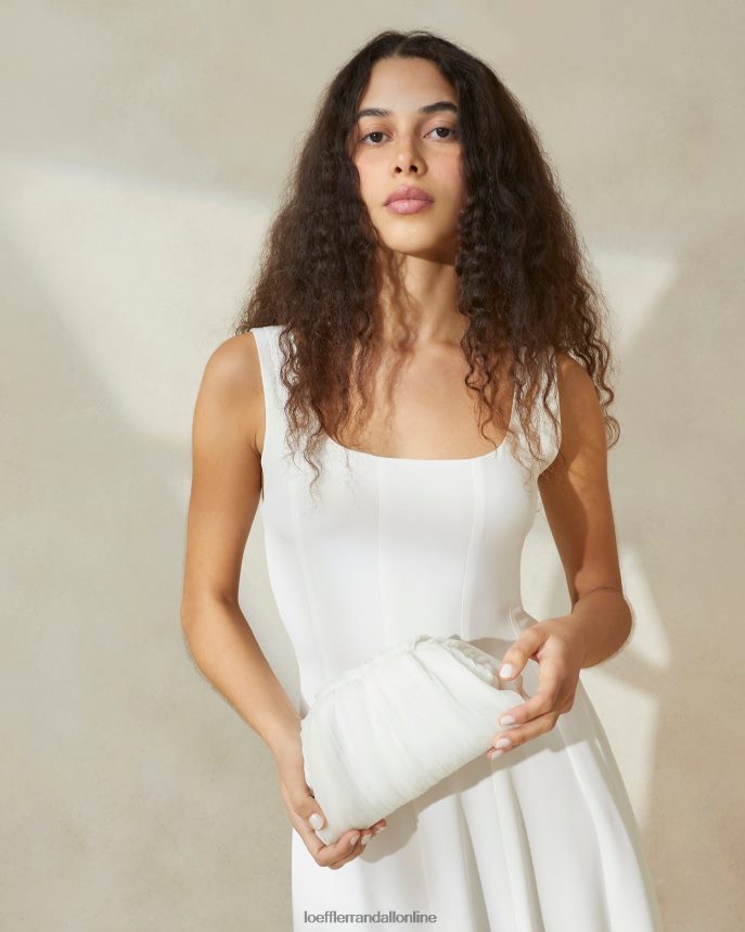 Loeffler Randall Bailey plisovaná kupolová spojka perla ženy tašky PT864D360