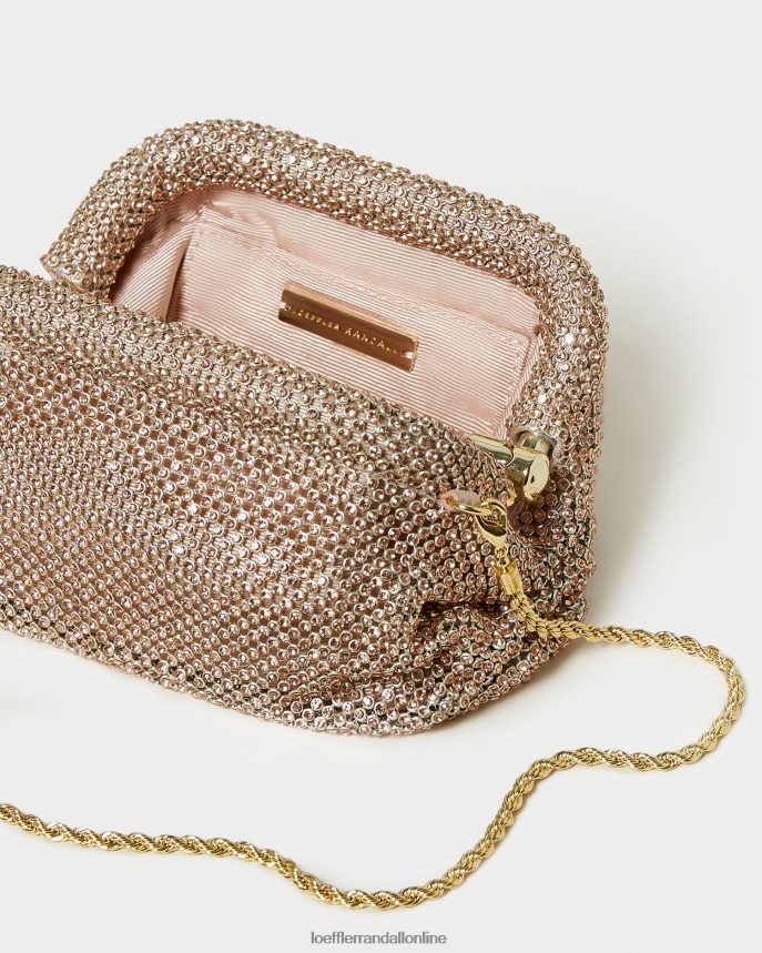 Loeffler Randall Doris diamantové mini vrecko svetlá broskyňa ženy tašky PT864D369
