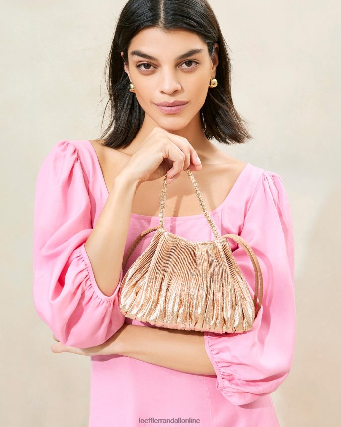 Loeffler Randall Lané plisované vrecko piesočná duna ženy tašky PT864D388