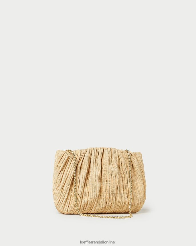 Loeffler Randall brit plochá skladaná spojka prirodzené ženy tašky PT864D368
