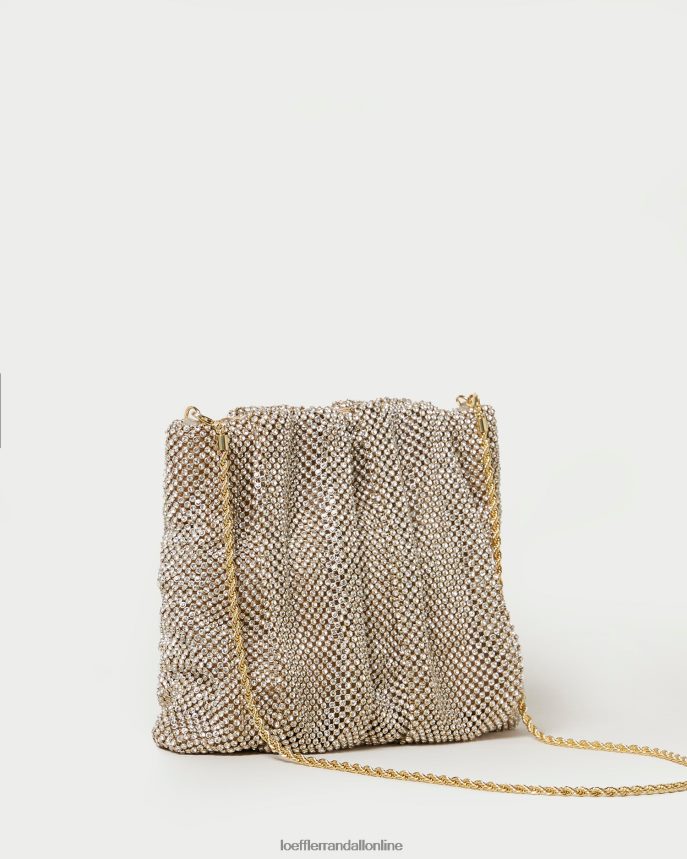 Loeffler Randall ember diamante naberaná spojka zlato ženy tašky PT864D344