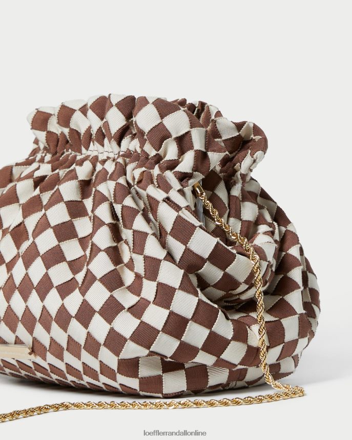 Loeffler Randall willa mini taštička hnedá/krémová ženy tašky PT864D383