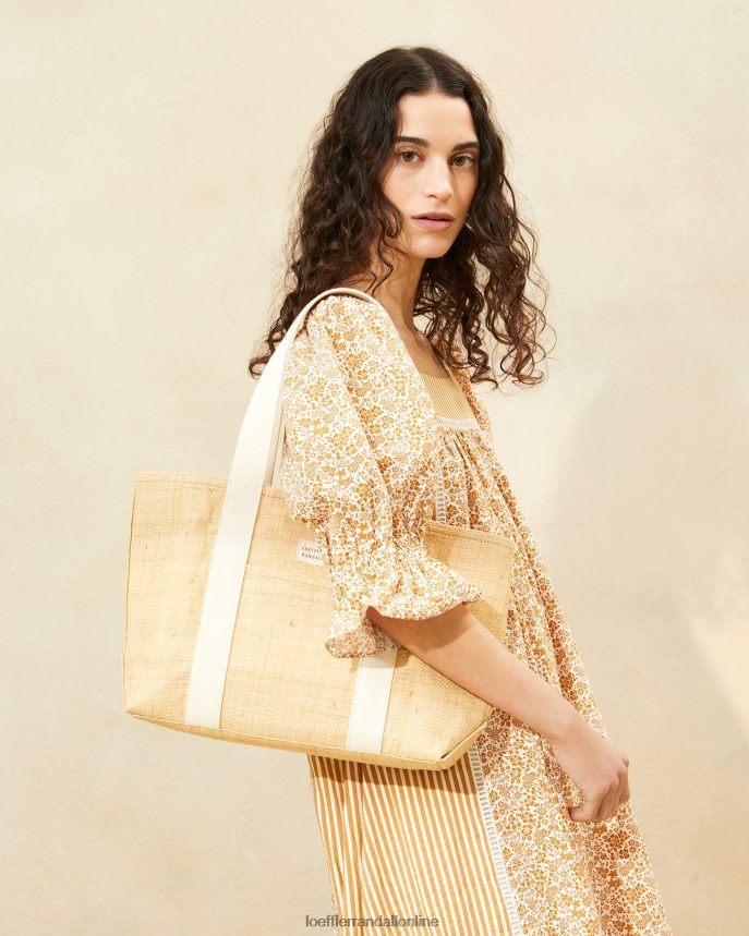 Loeffler Randall stredná kabelka bennett prírodná rafia ženy tašky PT864D316