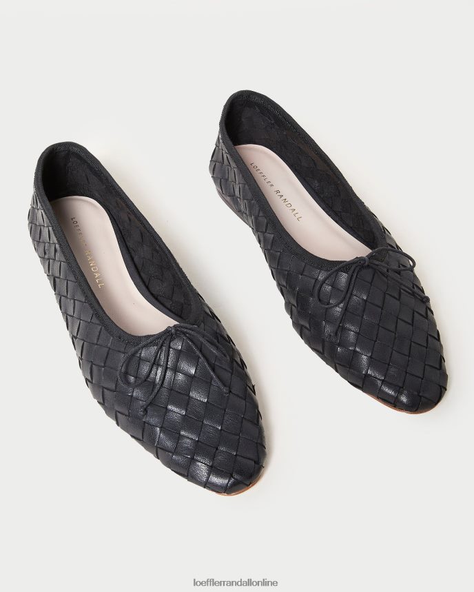 Loeffler Randall landry tkaný baletný byt čierna ženy topánky PT864D306