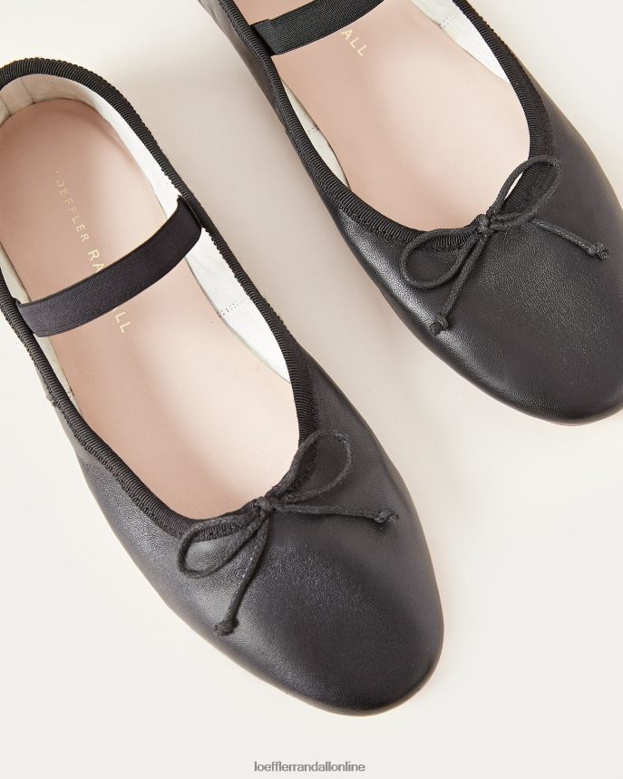 Loeffler Randall leonie baletný byt čierna koža ženy topánky PT864D293