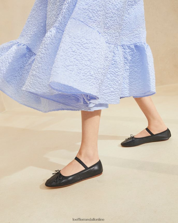 Loeffler Randall leonie baletný byt čierna koža ženy topánky PT864D293