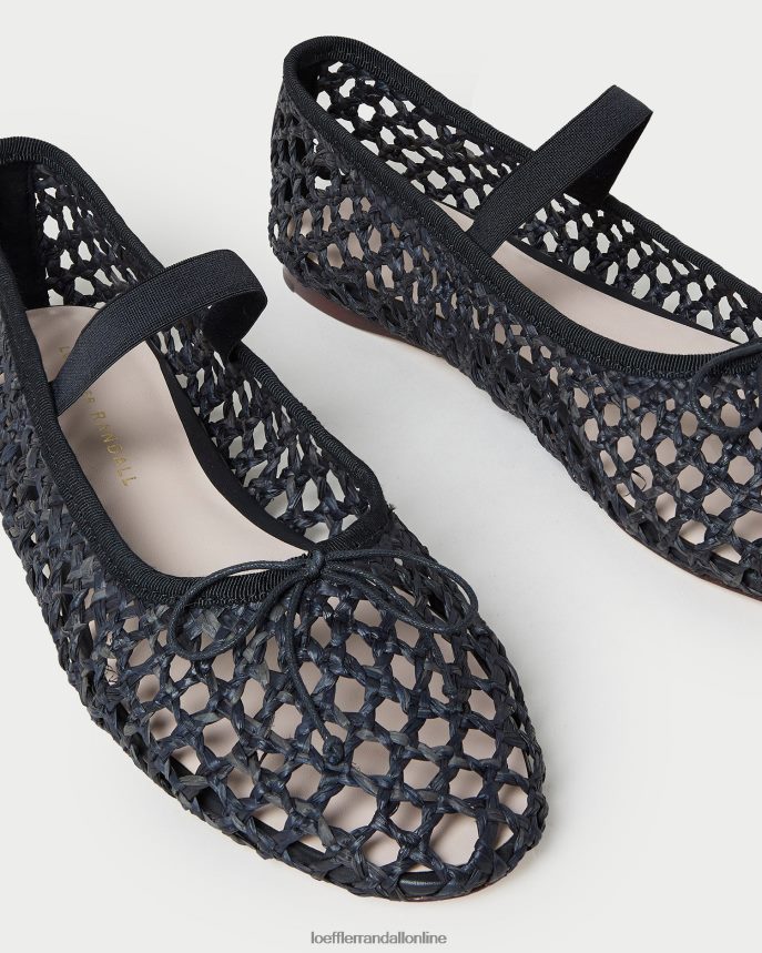 Loeffler Randall leonie baletný byt čierne háčkovanie ženy topánky PT864D301