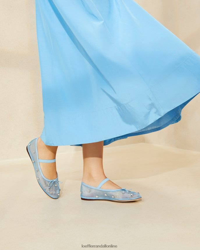 Loeffler Randall leonie baletný byt modrá/číry ženy topánky PT864D305