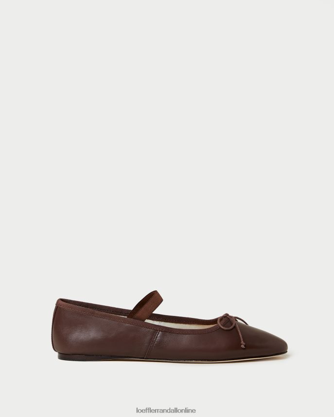 Loeffler Randall leonie baletný byt čokoládová koža ženy topánky PT864D296