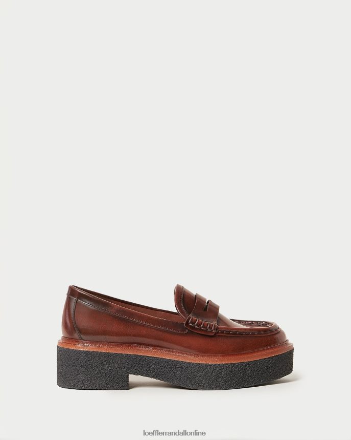 Loeffler Randall rikki platformový mokasín hnedá ženy topánky PT864D312