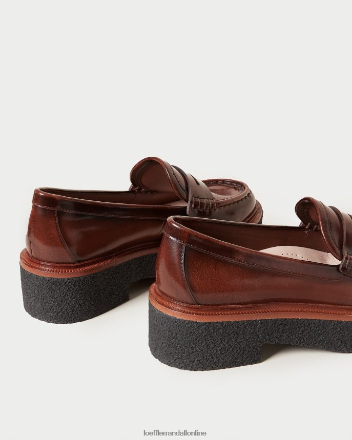 Loeffler Randall rikki platformový mokasín hnedá ženy topánky PT864D312