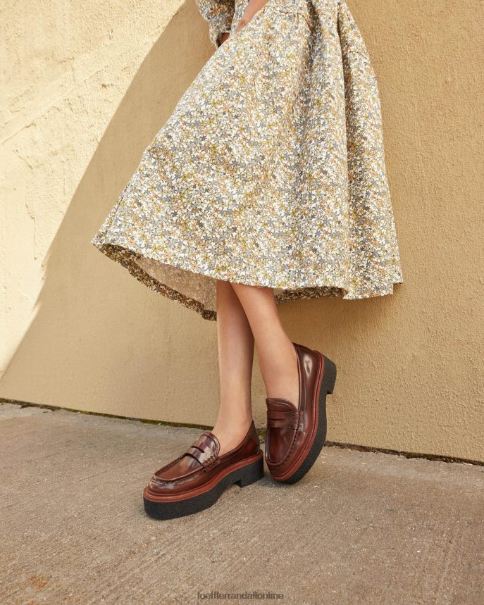 Loeffler Randall rikki platformový mokasín hnedá ženy topánky PT864D312