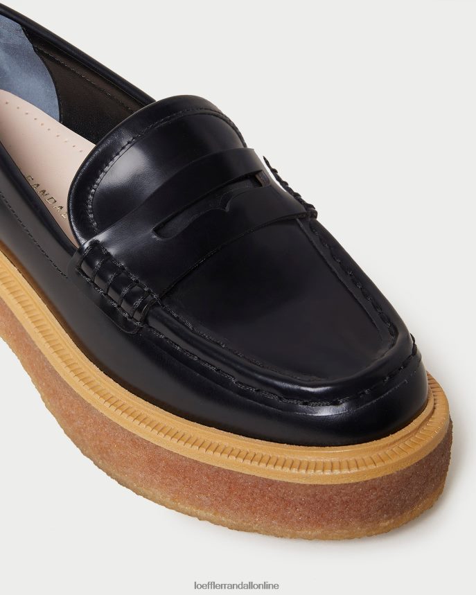 Loeffler Randall rikki platformový mokasín čierna ženy topánky PT864D311