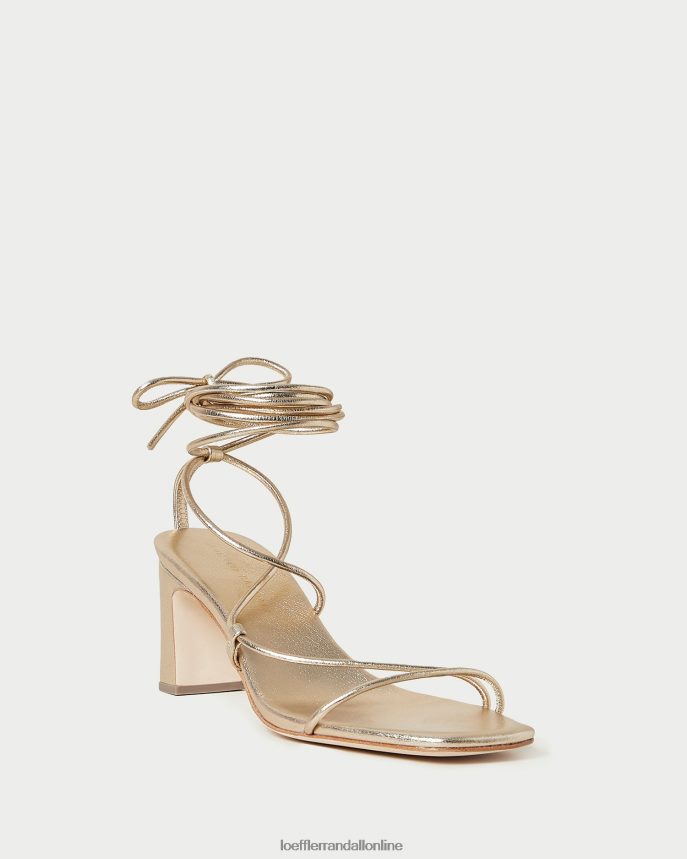 Loeffler Randall cosette ankle wrap podpätok šampanské ženy topánky PT864D37