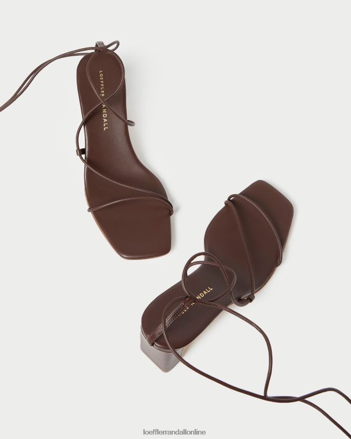 Loeffler Randall cosette ankle wrap podpätok čokoláda ženy topánky PT864D86