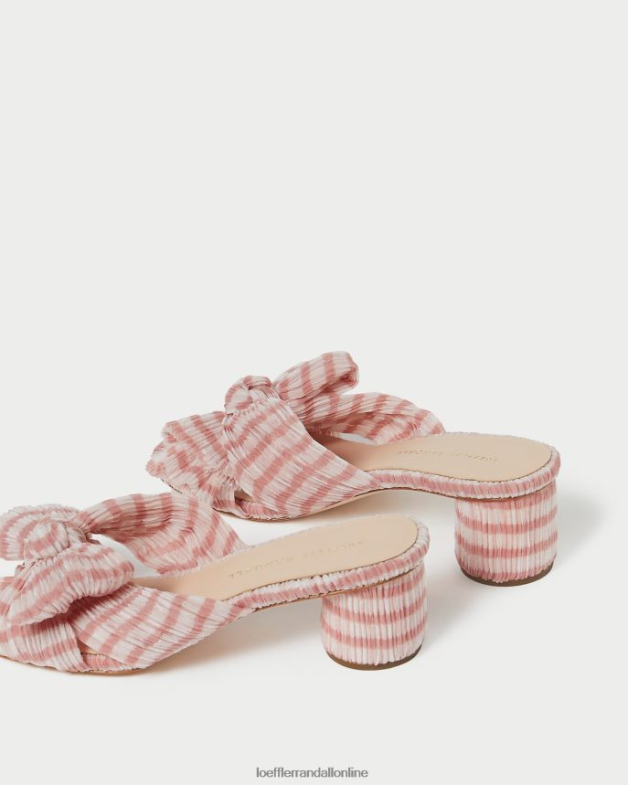 Loeffler Randall emilia mašličkový podpätok jemne ružový gingham ženy topánky PT864D79