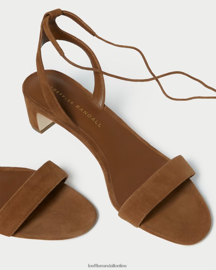 Loeffler Randall jackie sandále na strednom podpätku kakao ženy topánky PT864D87