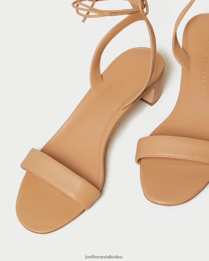 Loeffler Randall jackie sandále na strednom podpätku piesočná duna ženy topánky PT864D54