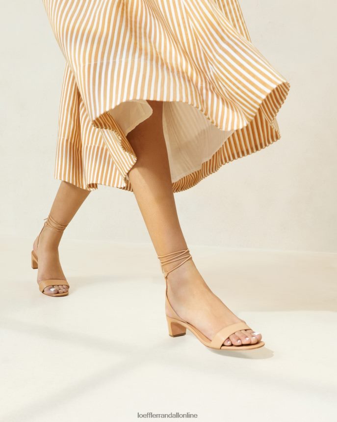 Loeffler Randall jackie sandále na strednom podpätku piesočná duna ženy topánky PT864D54