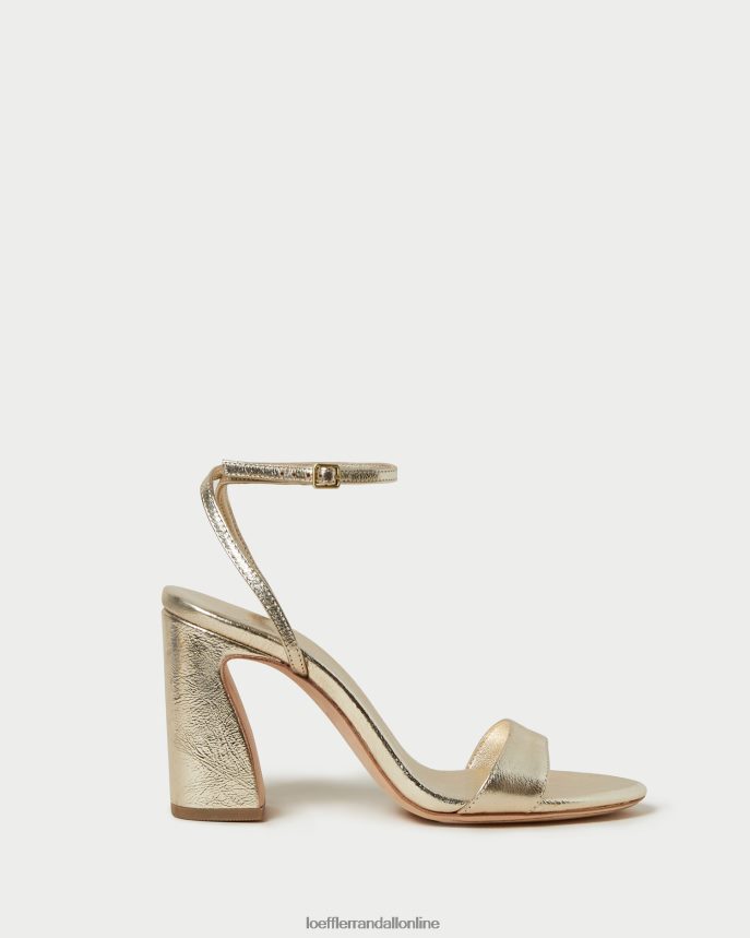 Loeffler Randall malia sandále so zakriveným opätkom šampanské ženy topánky PT864D50