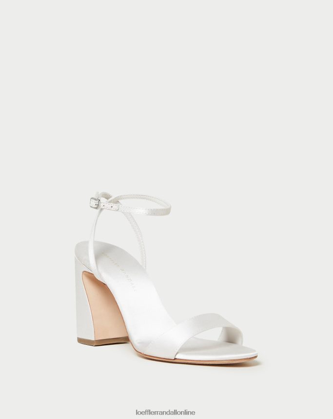 Loeffler Randall malia sandále so zakriveným opätkom krém ženy topánky PT864D45