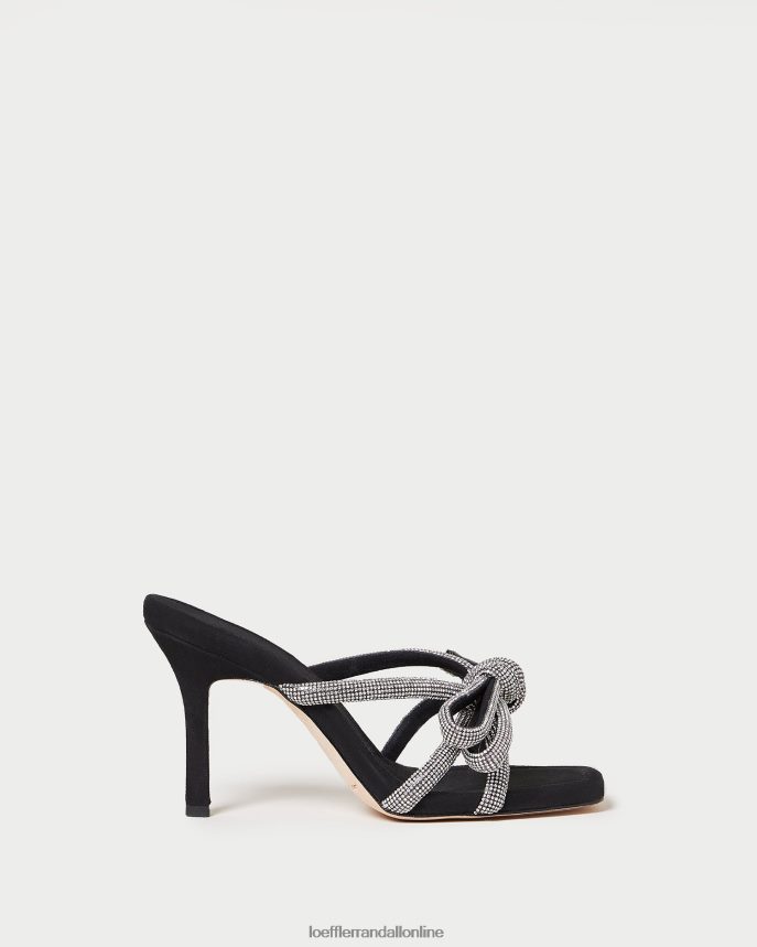 Loeffler Randall margi semišový mašľový podpätok čierna ženy topánky PT864D71