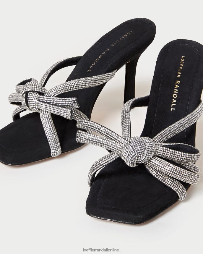 Loeffler Randall margi semišový mašľový podpätok čierna ženy topánky PT864D71