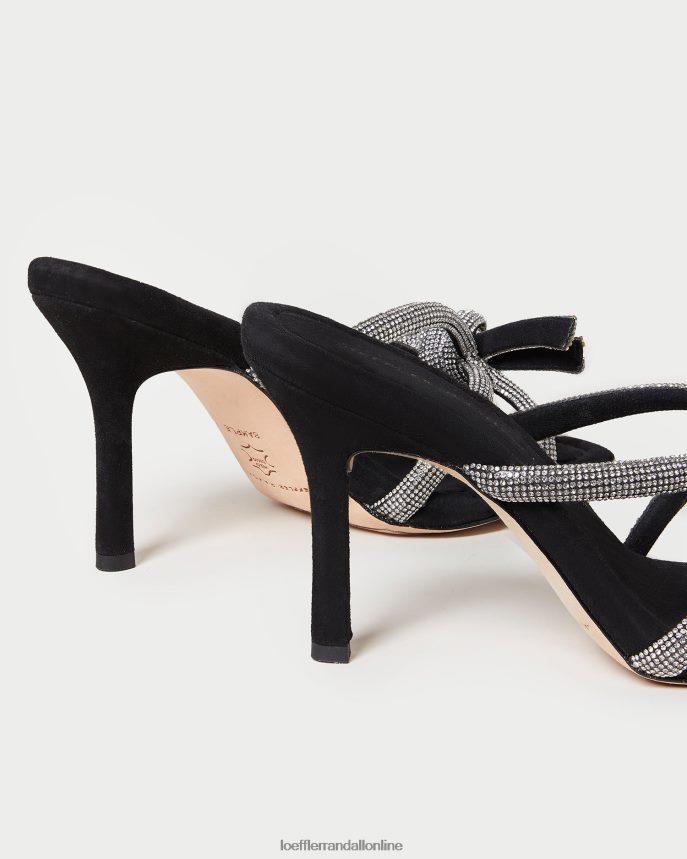 Loeffler Randall margi semišový mašľový podpätok čierna ženy topánky PT864D71