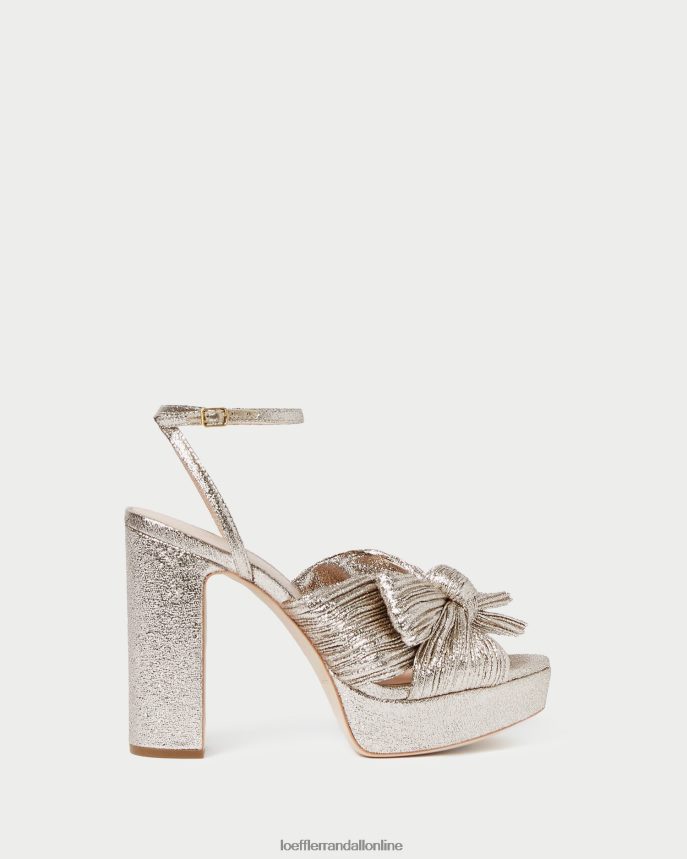 Loeffler Randall natalia platforma mašľa podpätok šampanské ženy topánky PT864D68
