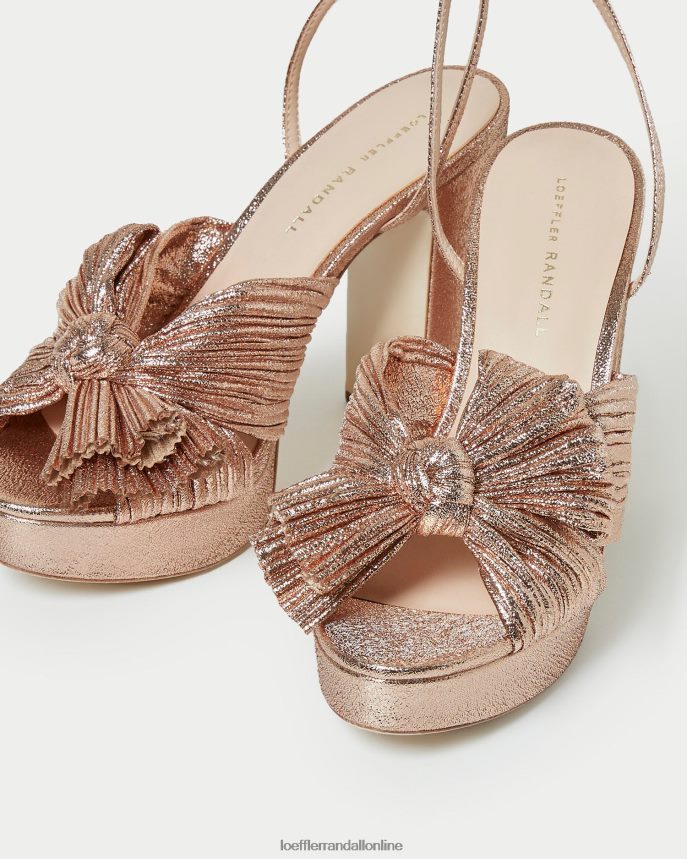 Loeffler Randall natalia platforma mašľa podpätok piesočná duna ženy topánky PT864D58