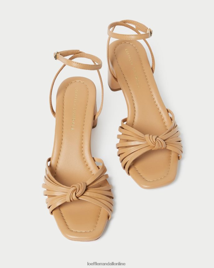 Loeffler Randall oliviový uzol v strede podpätku piesočná duna ženy topánky PT864D66