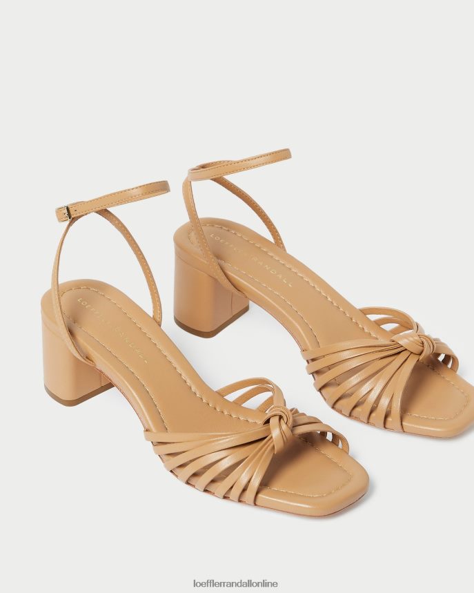 Loeffler Randall oliviový uzol v strede podpätku piesočná duna ženy topánky PT864D66