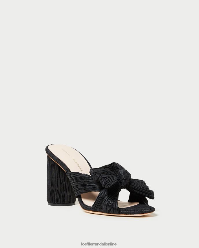 Loeffler Randall penny skladaný luk päta čierna ženy topánky PT864D43