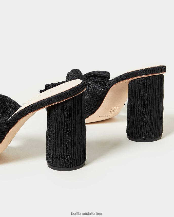 Loeffler Randall penny skladaný luk päta čierna ženy topánky PT864D43