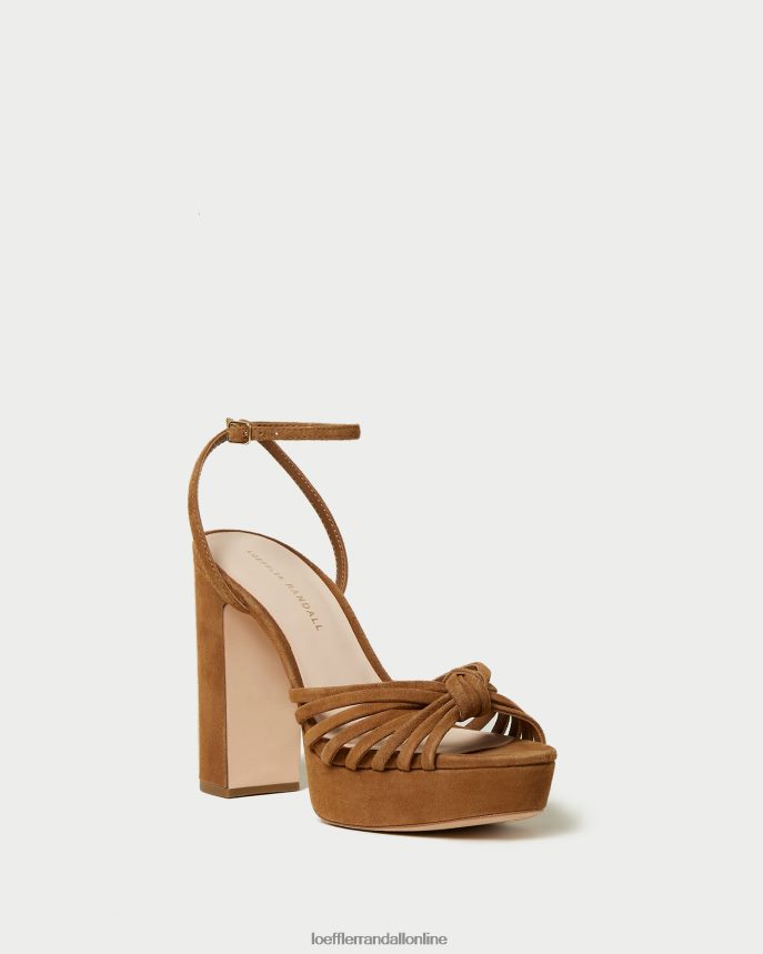 Loeffler Randall sandál na platforme rivka knot kakao ženy topánky PT864D81