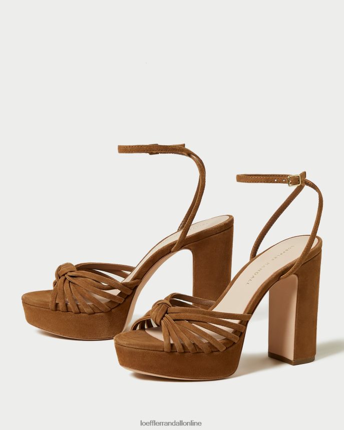 Loeffler Randall sandál na platforme rivka knot kakao ženy topánky PT864D81