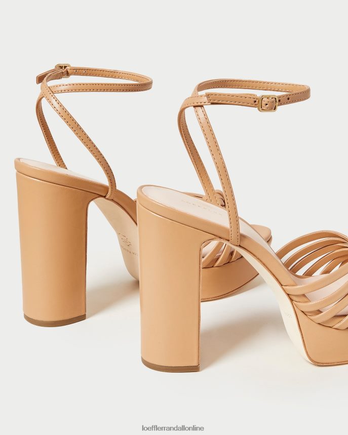 Loeffler Randall sandál na platforme rivka knot piesočná duna ženy topánky PT864D39