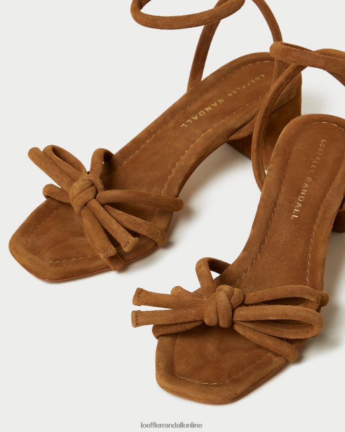 Loeffler Randall sandále mikel mašľa na strednom opätku kakao ženy topánky PT864D62