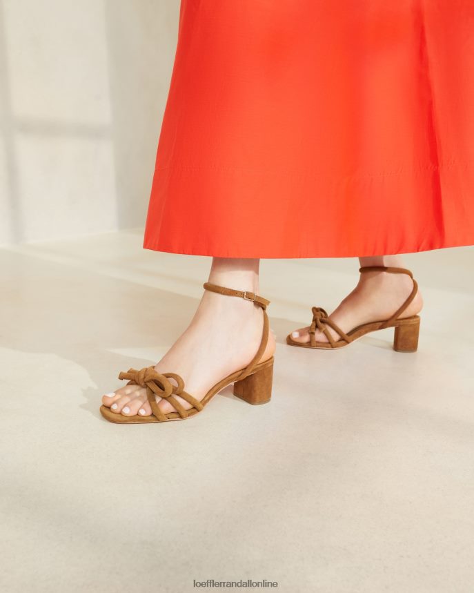 Loeffler Randall sandále mikel mašľa na strednom opätku kakao ženy topánky PT864D62