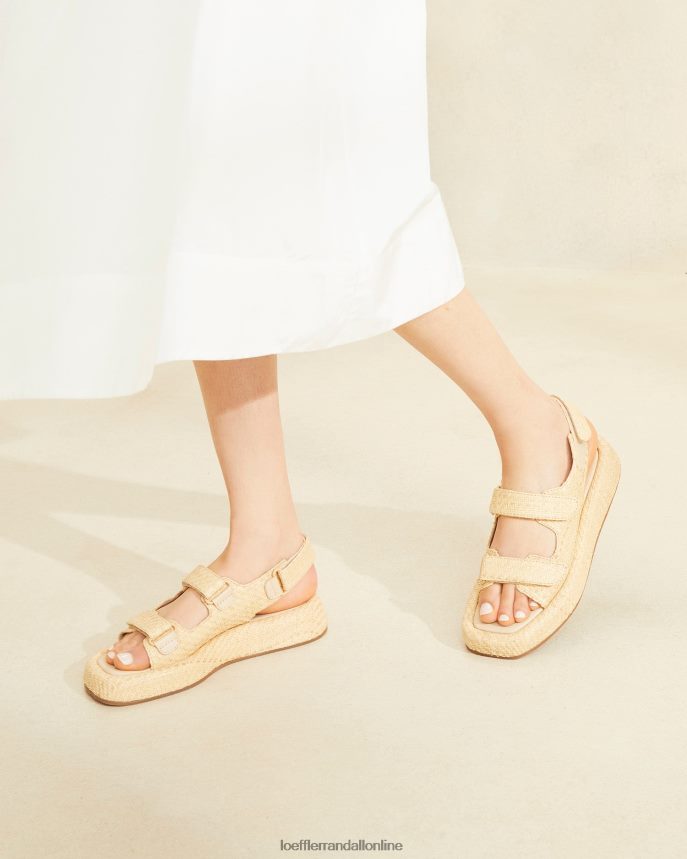 Loeffler Randall blaise rafia sandále na platforme prirodzené ženy topánky PT864D101